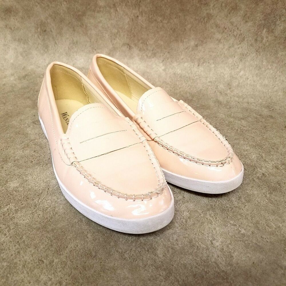 Wanted Womens Tabor  Size 5.5 Pink Slip On Penny Loafers
